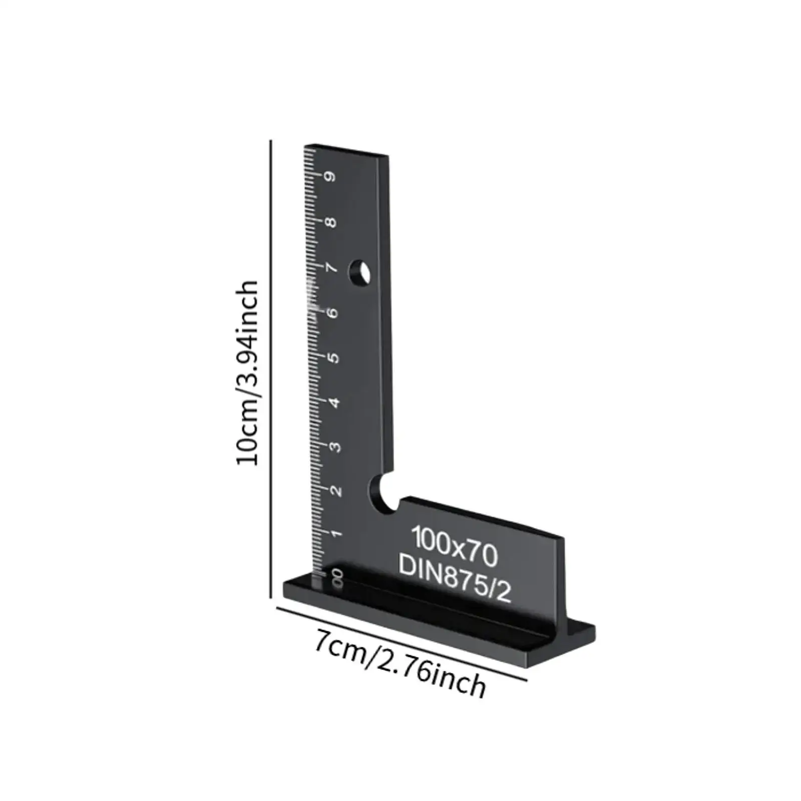 Metric Metal L Square Ruler High Precision Right Angle Measuring Tool for Machinist and Carpenter Applications Metric Metal L Square Ruler High Precision Right Angle Measuring Tool for Machinist and Carpenter Applications
