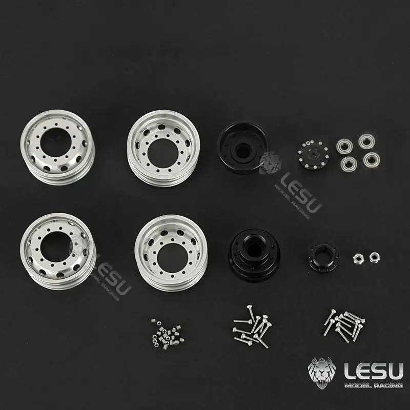 

1/14 Simulated truck Tamiya tractors Metal wheels W-2058LESU non-powered bearing version wheels