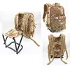 25L Outdoor Sports Fishing Backpack With Foldable Seat 900D Oxford Fabric Wear Resistant Breathable Camping Travelling Back Pack 3