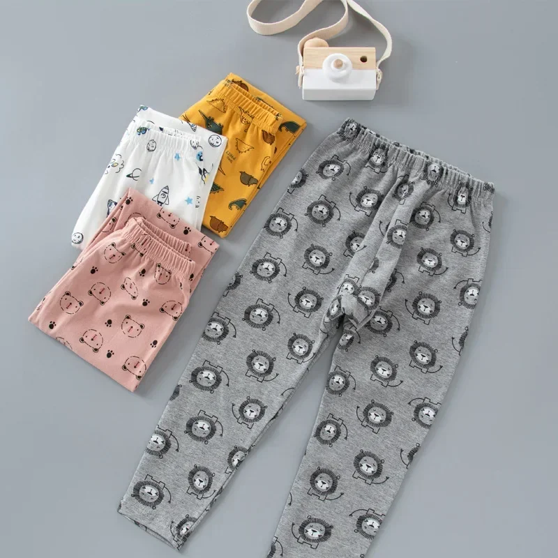 Children's Pajamas Pants Boy Cotton Underwear Sleepwear Xxx Boys Girls Kids Pajamas Spring Autumn Winter Cartoon Bottoms