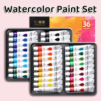 36 Colors Watercolor Paint Set,12ml/0.41floz Each,Easy to Mix,Professional for Artists,Hobbyists for Art & Craft in Easter 1