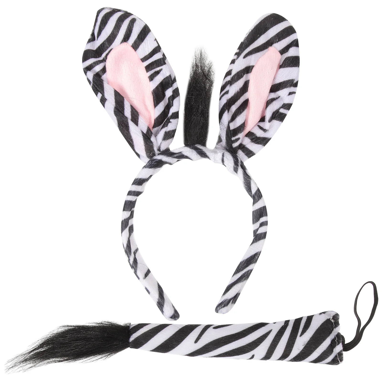 

Head Band Zebra Hair Hoop Rabbit Ears Headdress Animal Cosplay Headband Parent-child