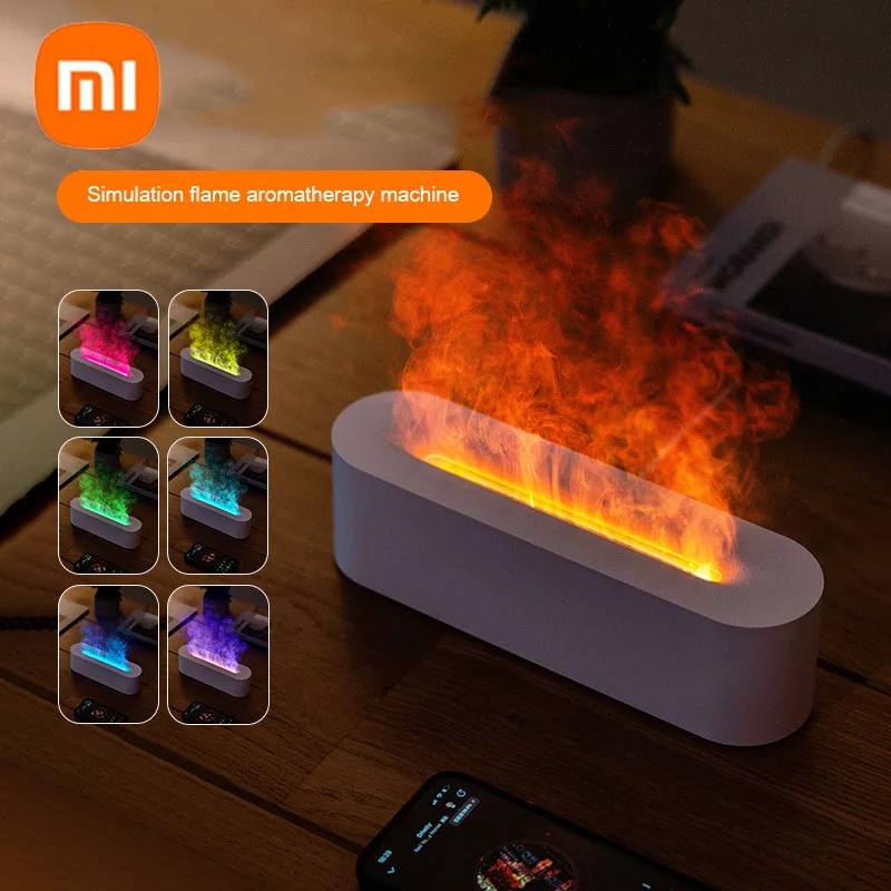 

Xiaomi Flame Color Essential Oils Humidifiers Mini Diffuser Switching Atmosphere to Help Sleep Air Humidifier Aroma Diffuser