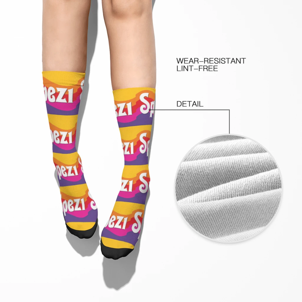 Paulaner Spezi 뮌헨 재미 있은 남자 양말 빈티지 맥주 음료 스트리트 스타일 참신 승무원 양말 선물 패턴 인쇄