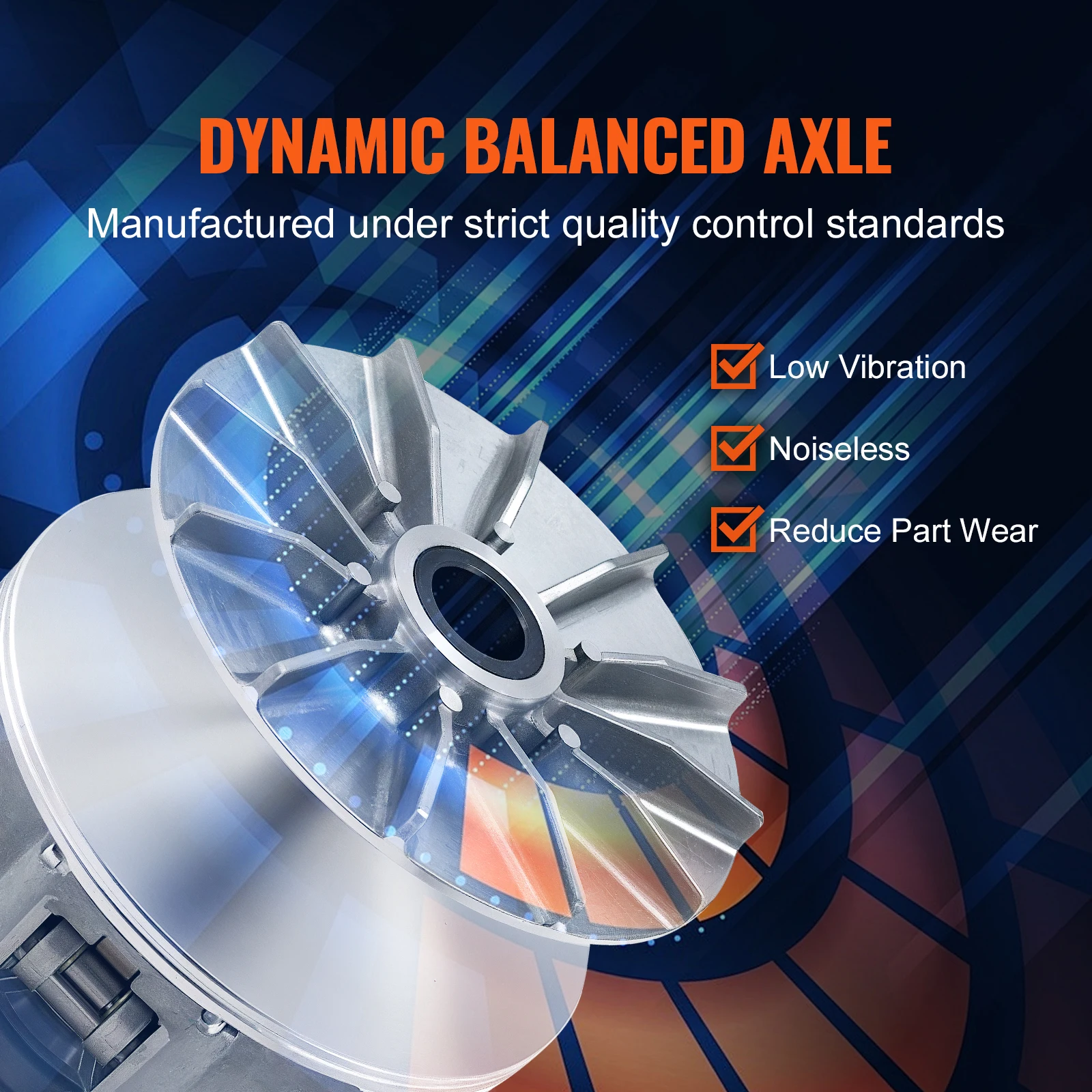 SucceBuy Primary Drive Clutch for Polaris Sportsman 500 4x4 1998-2005, Primary Clutch EBS Type with Weights and Springs for ATVs