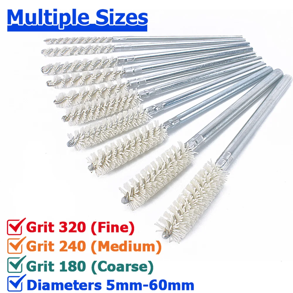 Ceramic Abrasive Nylon Tube Brushes for Surface Prep and Polishing