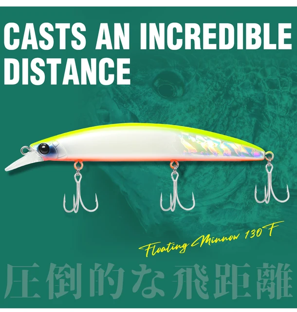 TSURINOYA 130F Long Casting Floating Minnow TWINKLE 130mm 23g