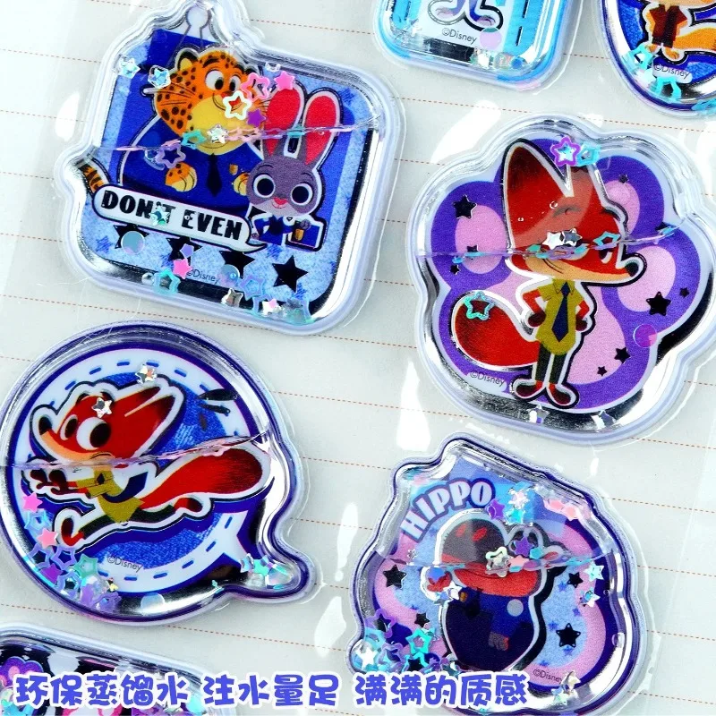 새로운 3D 워터 쉐이크 스티커, 학생 포상, DIY 폰 케이스, 스크랩북킹, 흐르는 모래 장식 스티커 선물로 적합