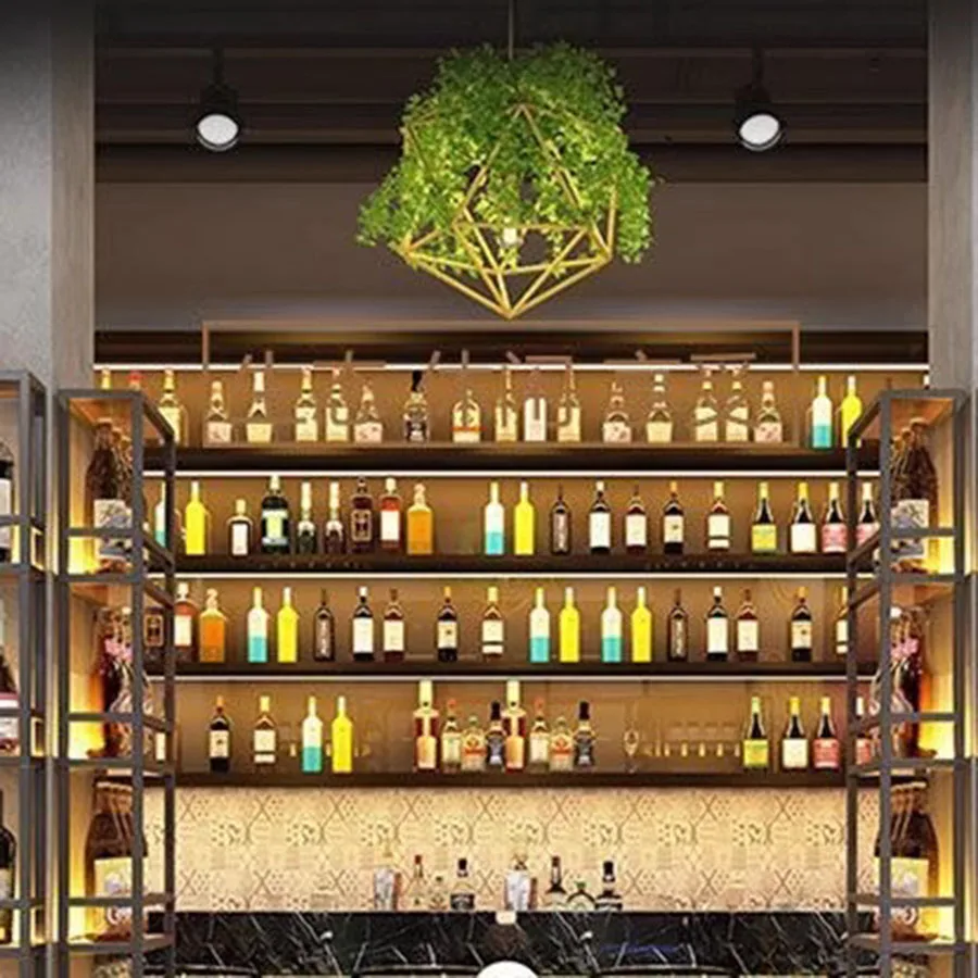 Kitchen Nordic Bar Cabinet Industrial Living Room Iron Modern Narrow Ideas Vertical Art Wine Rack Wijnrek European Furniture