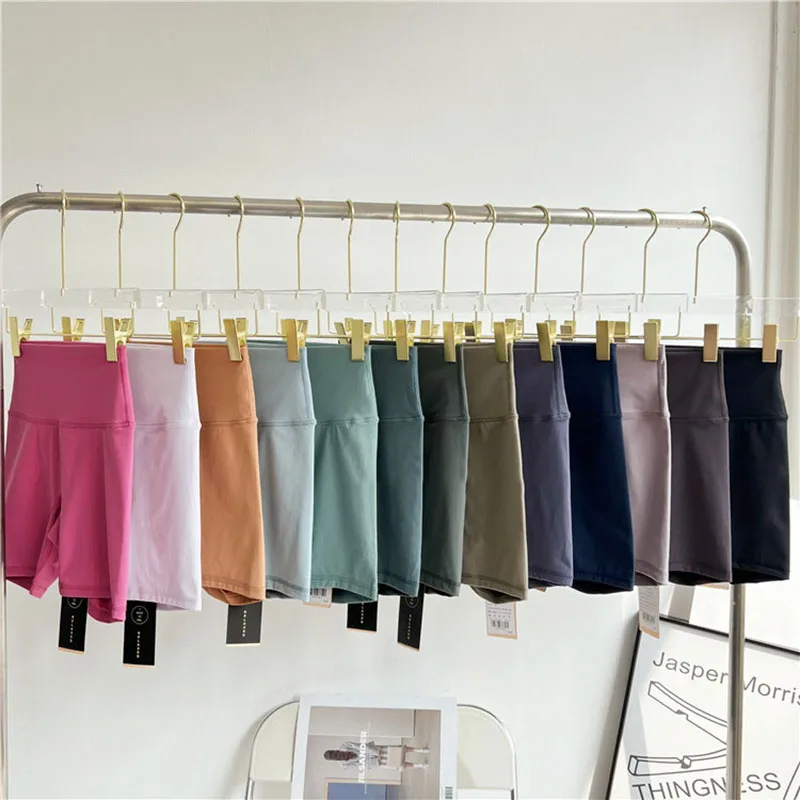 Hohe Taille Compression Sport Shorts Frauen Gebürstet Stoff Fitness Shorts Squat Proof Workout Yoga Shorts