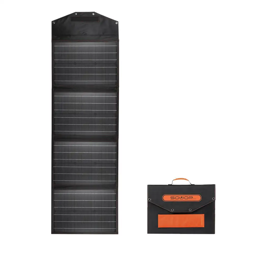 

waterproof cells camping outdoor power station generator portable foldable 100w solar panel from china