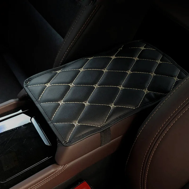 

Car Leather Armrest Pad Armrest Box Protection Cover Waterproof Pillow Auto Armrests Cushion Universal Car Protector Mat