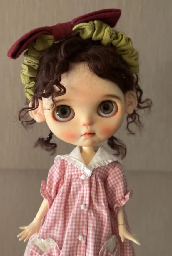 

Blythe Mohair Wig Varies DIY Styling 9-11inch Wig Suitable for Qbaby Amydoll Shaonvyu Hminordoll Big Head BJD dolls Accessories
