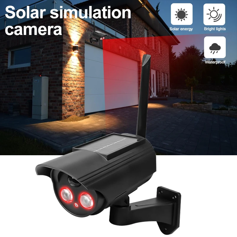 Telecamera Di Sicurezza Finta A Cupola, Con Luce LED Rossa Lampeggiante E Adesivo Di Allarme Di Sicurezza, Confezione Da 4, Bianca. | Leroy Merlin - Foto 11