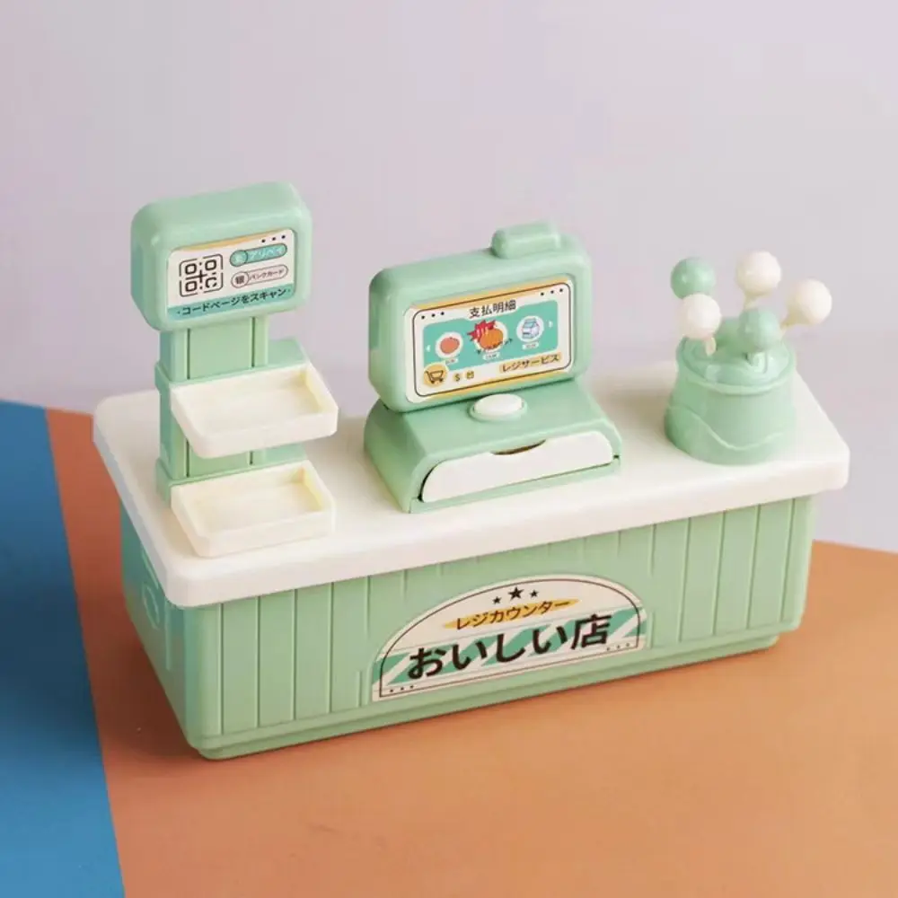 1/12 Dollhouse Miniature Furniture Supermarket Cashier Convenience Store Simulation Shopp Toy lollipop Shopping Cart Rack Model 4