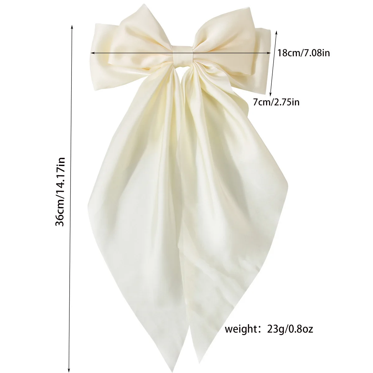 Women Hair Clip Bow Ribbon Spring Clip Hair Pin Elegant Retro Headband Clips Girls Accessories