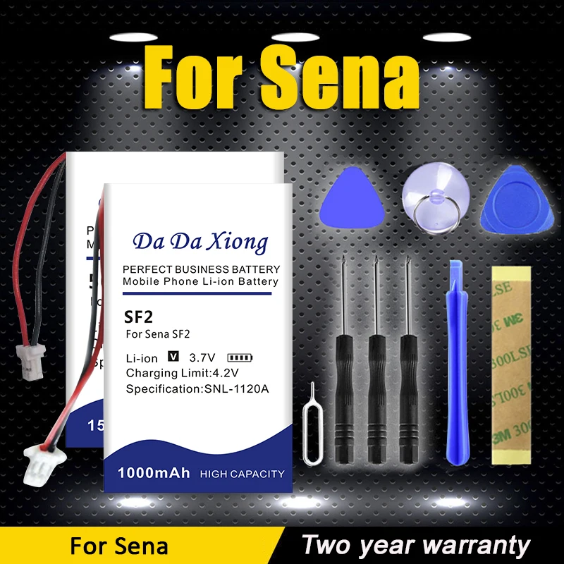 Sena Slr2 Sena Smart Hjc 10B Smh-5 Smh-10 Sostituire La Batteria Per Sena 50S Sf2 Slr2 Sp51 Smh-5 Smh-10 Smart Hjc 10B + Kit Di Attrezzi