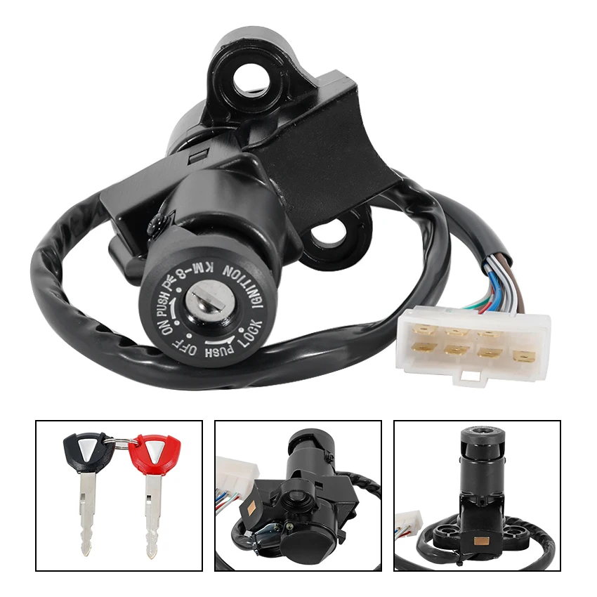 오토바이 점화 스위치 키는 가와사키 ZX600 닌자 ZX-6RR ZX636 닌자 ZX-6R ZX1000 닌자 ZX-10R에 적합합니다. OEM:27005-5137