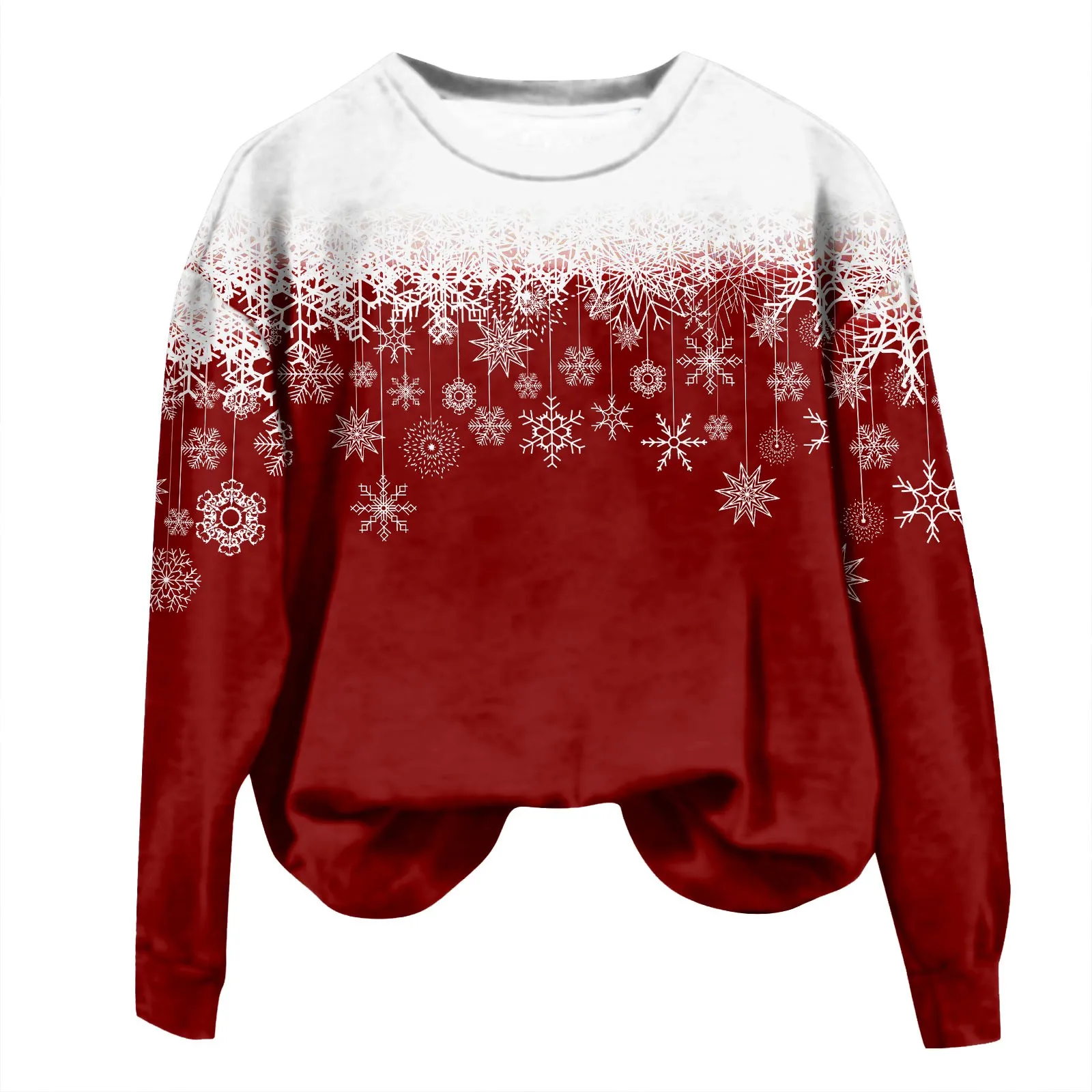 

Sweatshirt Fashionable Round Neck Women Pullover Sweater New Long Sleeves Christmas Printed Women Sweatshirts Luxury 한국 2023 가을
