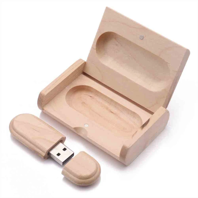 USB 플래시 드라이브 U 디스크 메모리 스틱, 외장 메모리, 나무 플래시 드라이브, 박스 포함, 휴대용 U 디스크