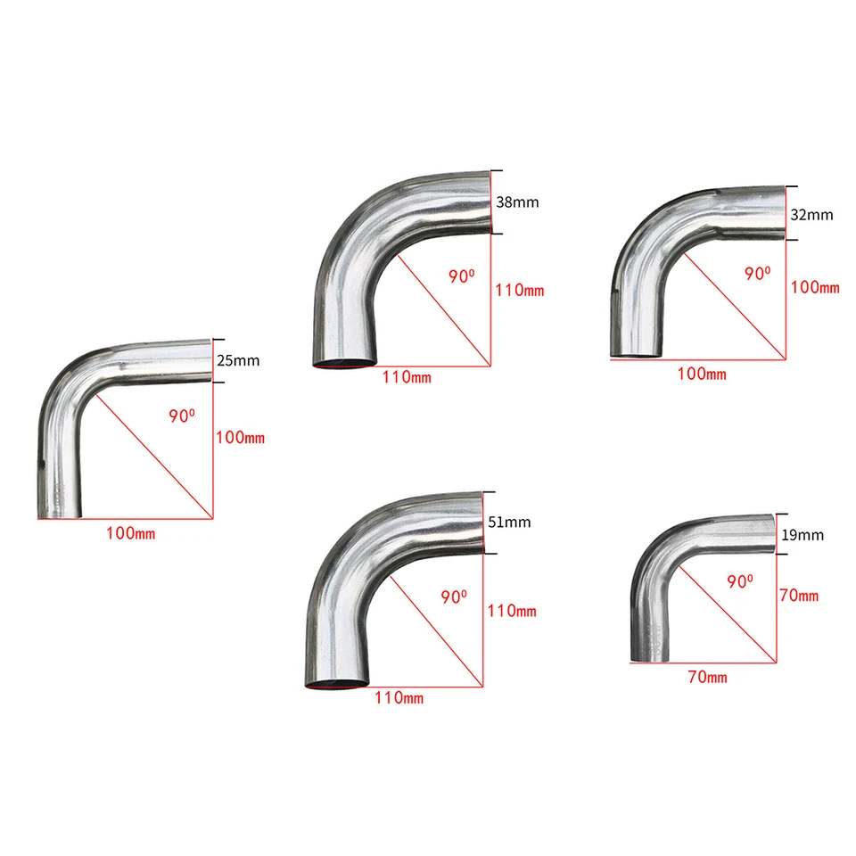 Badtke Tubo De Acero Inoxidable Arco 90 Grados, Soldado DIN 2605
