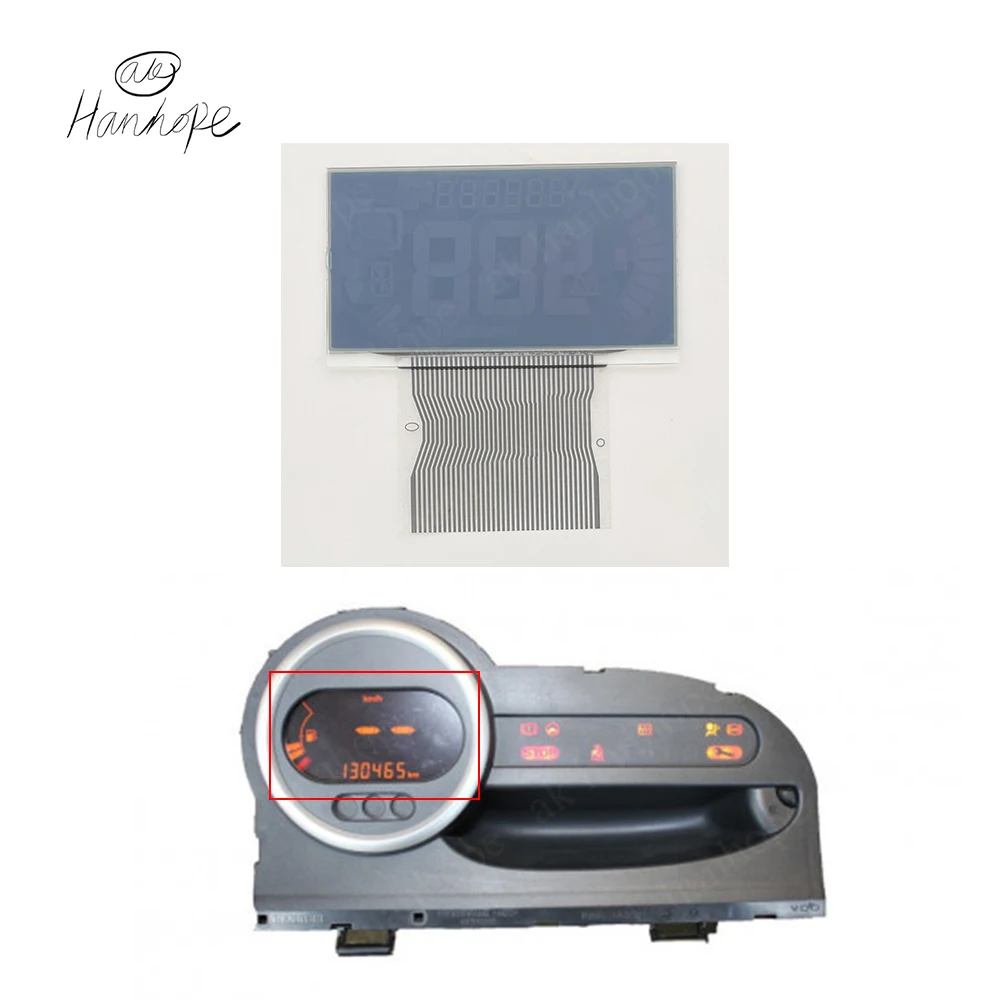 Para Renault Twingo II 2 MK2 pantalla LCD grupo de instrumentos pantalla velocímetro tablero 2007-2012 1