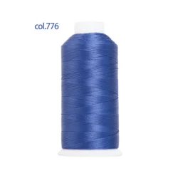 Heavy Duty Nylon Bonded Thread for Leather, Upholstery, Shoes, and Canvas Sewing - 1500 Meters, 0.3MM Thickness (Bright Blue 776)