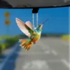 Hummingbird Acrylic 2D Pendant Home Decorative Window Car Interior Hanging Catch The Sun Window Decoration Bag Key Pendant 2