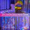 USB Remote Control 8-function Copper Curtain Light String Waterproof LED Star Light Christmas Garden Decoration Atmosphere Light 6