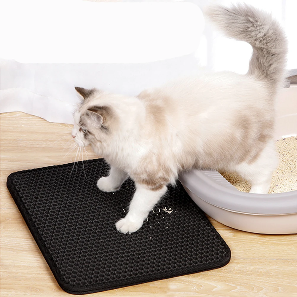 

Double EVA Cat Litter Filter Mat Waterproof Mat Cat Litter Box Consider Sand Mat Clean Pet mat Practical And Durable Easy To Use
