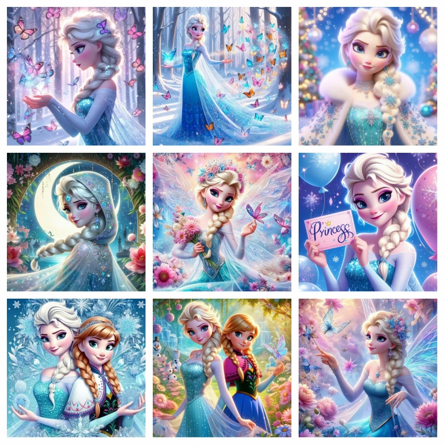 Elsa Reine des Neiges: Art Magique et Papillons Scintillants