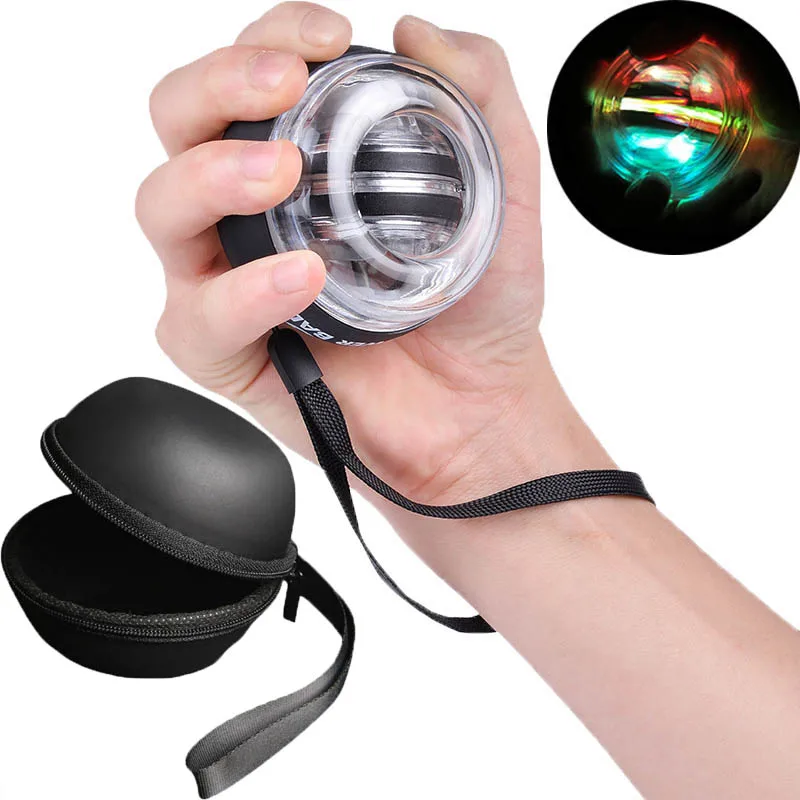 LED Wrist Power Hand Ball Hand Muscle Force Trainer Gyroscope Gyro