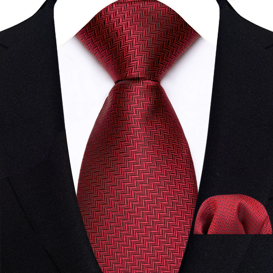 Neues Design Grün Braun Rot Krawatte Set Polyester Einstecktuch Krawatte Set Klassische Polka Dot Krawatte Für Männer Tägliches Tragen Hemd Zubehör – Detail 6