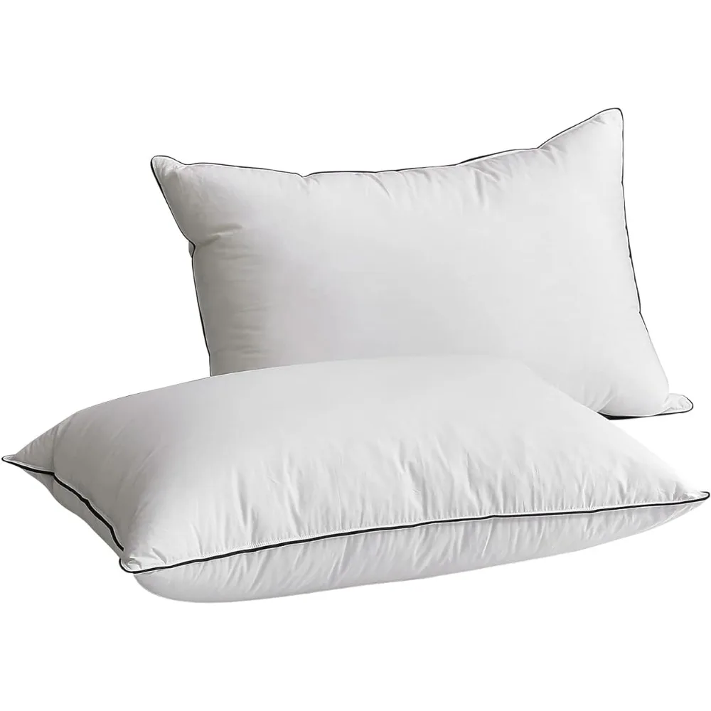 

Luxury Hungarian Goose Down Pillows - 750 Fill Power Pillow Queen (20" X 28")Freight Free Sleeping Home Textile