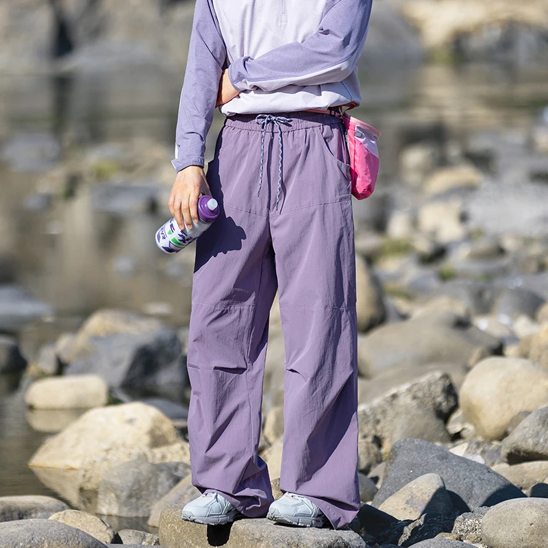 Unisex Adjustable Hem Quick Dry Hiking Pants with Utility Pockets