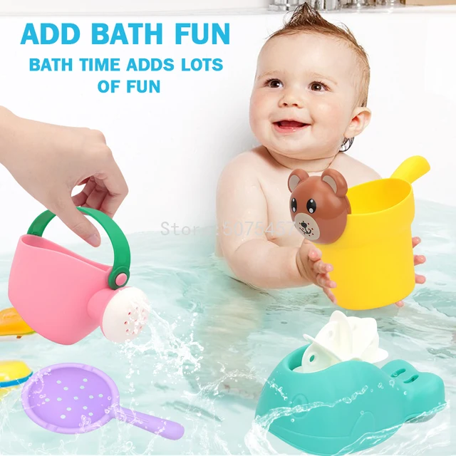 Summer Silicone Soft Baby Beach Toys Kids Mesh Bag Bath Play Set Beach Party Ducks Bucket Sand Molds Tool Water Game Bath Toys 2