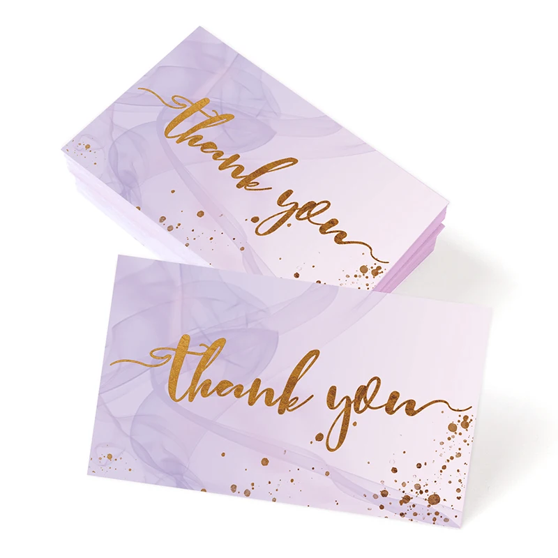 Thank You Cards 50pc Gift Packaging Commercial Decoration Label Small Business Supplies