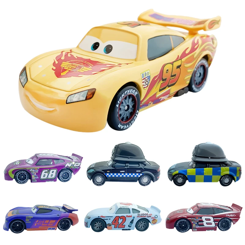 Anime Cars 2 Disney Pixar 3 Lightning Mcqueen King Racing Lamborghini 1:55  Diecast Metal Alloy Toy Boy Kids Collect Model Gift -  Railed/motor/cars/bicycles - AliExpress
