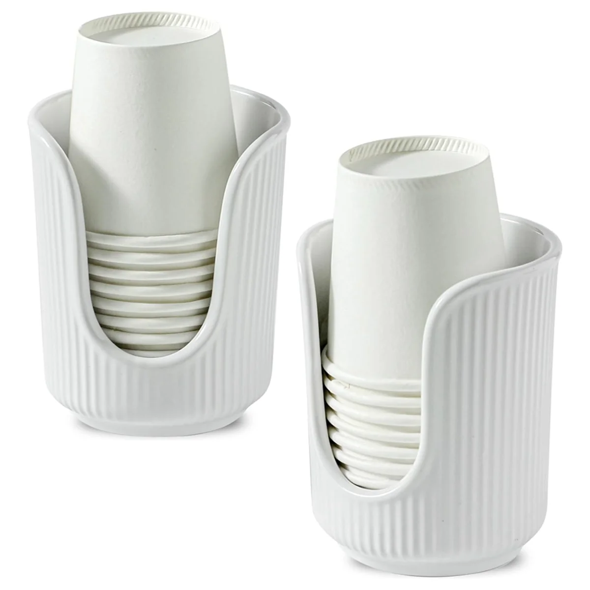 2pcs Paper Cup Holder, Disposable Cup Holder, Desktop Multifunctional Storage Rack