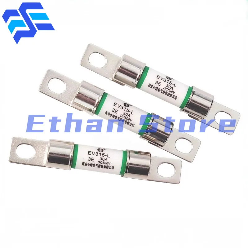 5PCS High-Performance Car Fuses - 10A to 50A, 500VDC