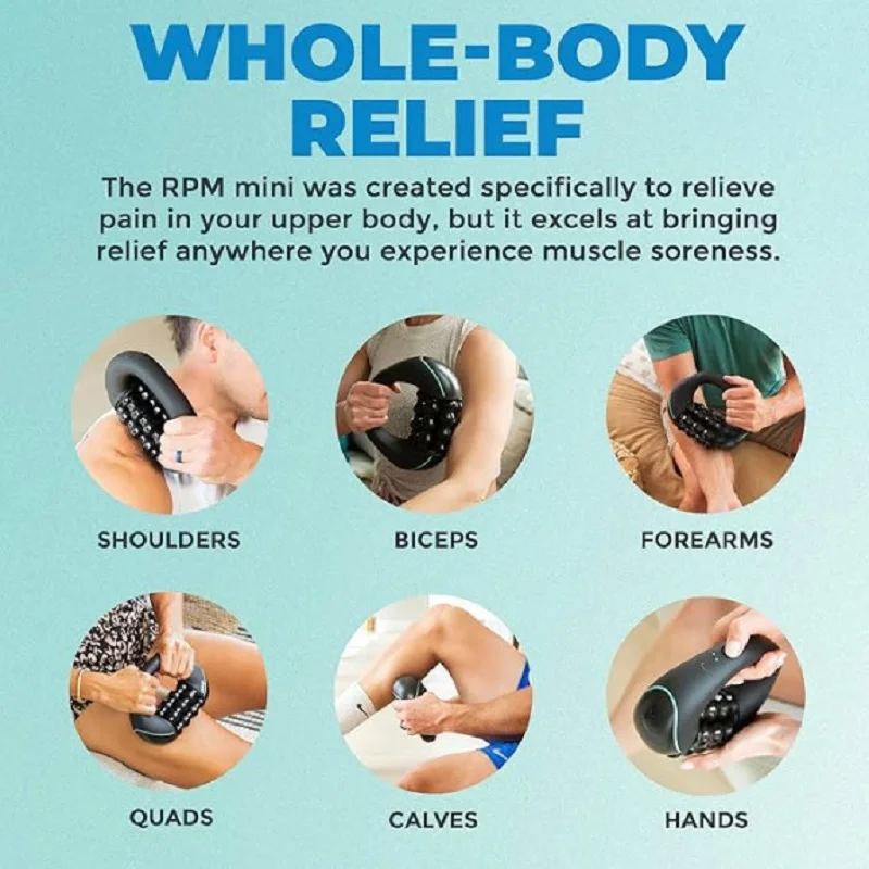 Rolling Percussion Massager – Deep Tissue Relief, 3-Speed, Rechargeable 3