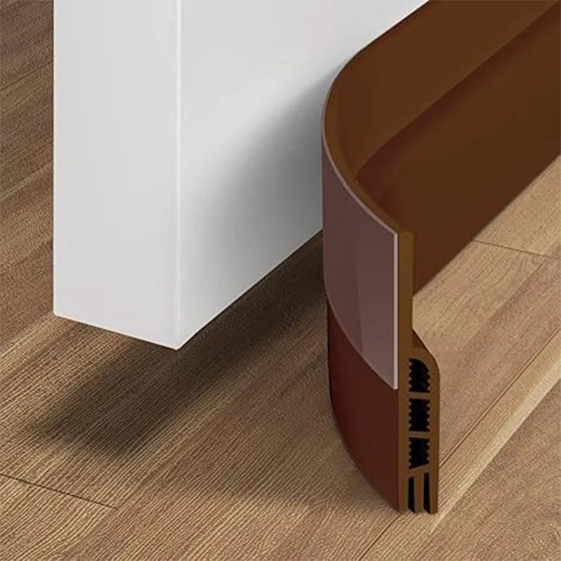 Enhanced Door Draft Blocker with Strong Adhesive and Noise-Reducing Weather Stripping