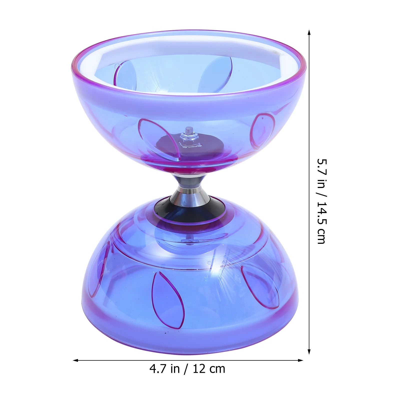 1 Set Triple Bearing Diabolo Toy Transparent Chinese Yoyo Diabolo Toy Juggling Elderly Children sports Fitness Plaything chinese diabolo toy