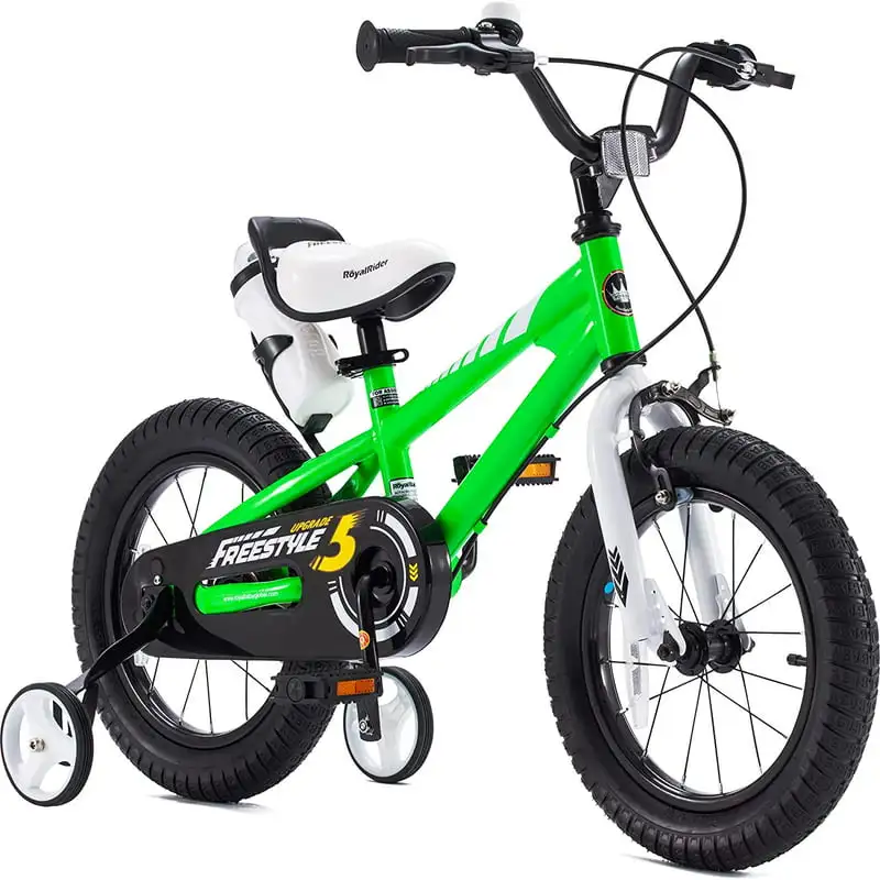 

14 в зеленых детских велосипедов для мальчиков и девочек велосипед с двумя ручками тормоза