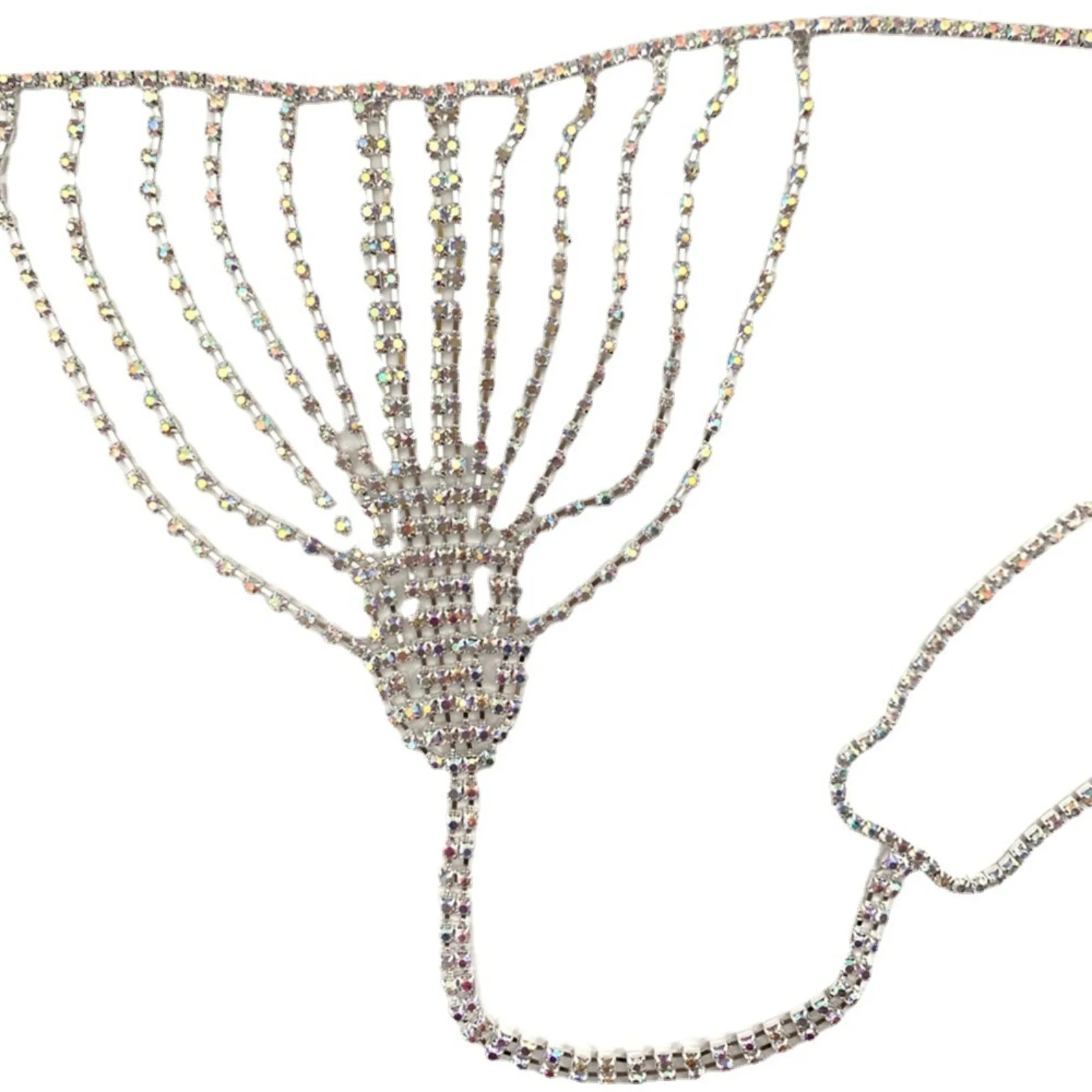 Body Chain Jewelry for Women Rhinestone Crystal Waist Chain Belly Chain Thong Bikini Underwear Sexy Beach Accessory Trend - 5