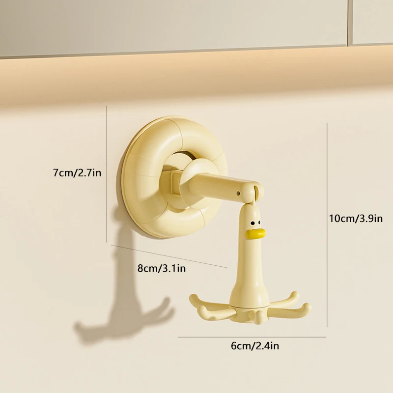 360 Degree Rotatable Sucker Six Claw Hook Kitchen Spatula Spoon Storage Wall Mounted Hanger Bathroom Towel Hook