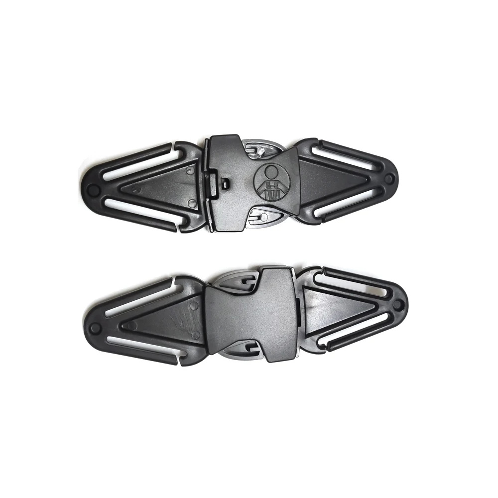 Universal Children Clip Buckle Latch Safety Seats Chair Straps Belt Harness Knots Baby Child Kids Safe Lock Automobile Black