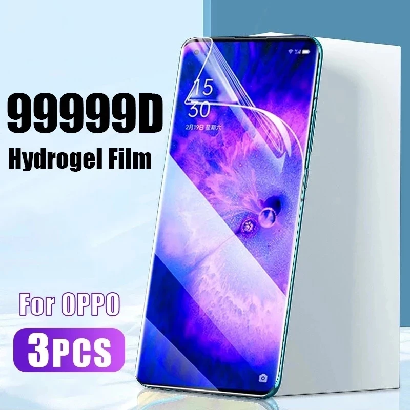 

3PCS Safety Hydrogel Film For OPPO Realme 9 8 7 Pro 8Pro 7Pro Screen Protector For Realme8 Realme7 Film Soft Not glass