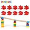 5/10pcs Wooden Track Connectors Universal Rotatable Building Blocks Connection Adapters fit for Brand Wooden Train Tracks Toys 3