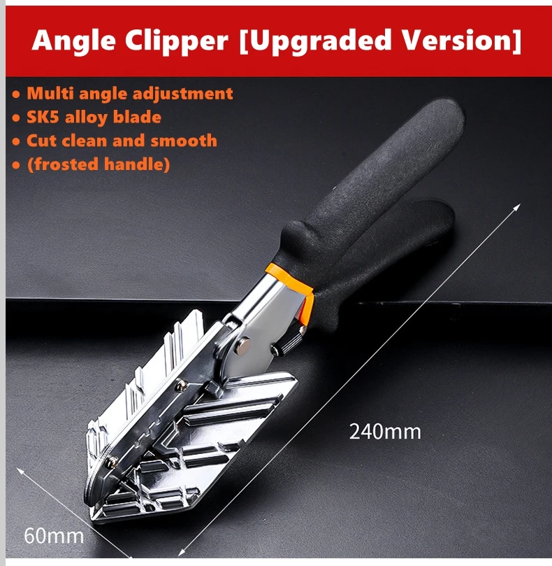 45-135 Grad Multi Winkel Ecke Schere Gehrung Wand Panel Draht Slot Cutter Kunststoff Rohr Schlauch Schere Werkzeug – Detail 3